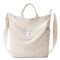 Corduroy Tote Bag, Large Zipper Messenger Bag Shoulder Hobo Crossbody Bag Casual Work Shopping Women Beige
